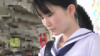 y021【白セーラー紺リボンちゃん 21】伊織ひなの エロGIF 3